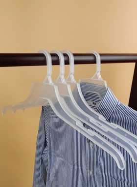 DG470/DG509DG商店服装展示塑料衣架半透明服装店展示挂钩