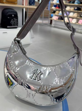 MLB儿童25秋冬新款女童高级时髦钻石老花斜挎包单肩包7ACRMD75N