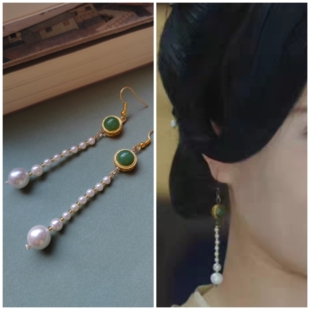 墨雨云间吴谨言同款耳环耳饰薛芳菲三婶同款耳环明制古风宋制耳坠