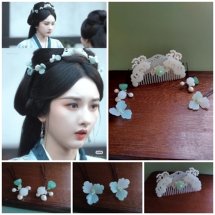 折腰小乔同款发梳发饰宋祖儿同款发梳发冠发饰战国袍发饰发冠发饰