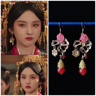 折腰宋祖儿小乔同款耳环耳饰耳坠耳夹配饰品战国袍品琉璃葫芦耳饰