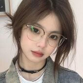 2025新款 可配度数防蓝光专业配镜近视镜框男 超轻半框近视眼镜女款