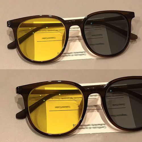 高级显白栗子棕变色夜视镜女日夜两用防远光灯防眩驾驶平光镜时尚