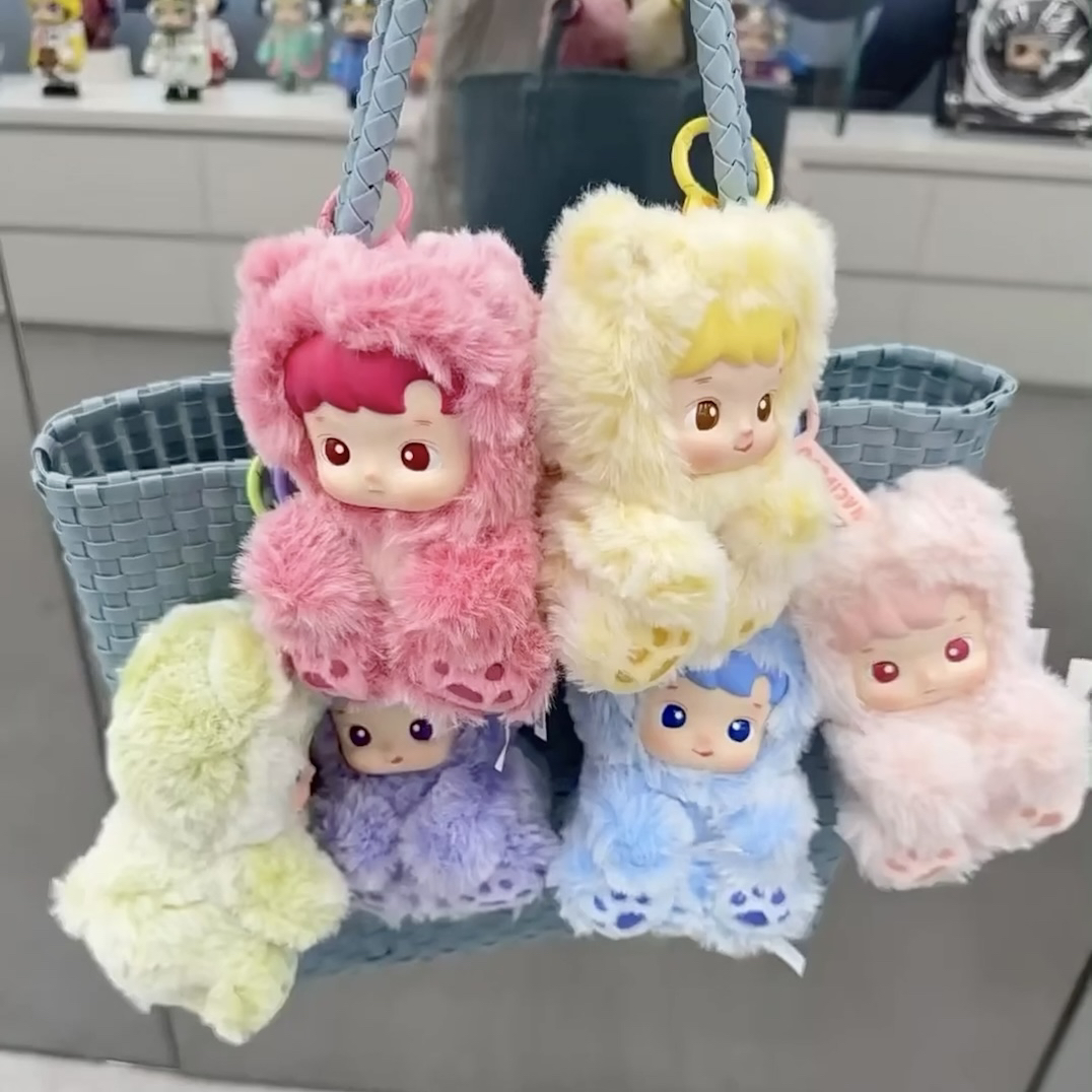 正品POPMART泡泡玛特小熊软糖系列搪胶毛绒公仔玩偶挂件礼物