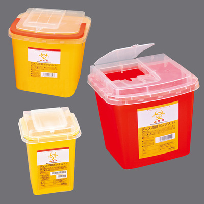 一次性医疗利器盒 方形医用垃圾桶 navis锐器盒实验室小垃圾桶