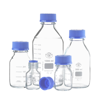 SIMAX螺口试剂瓶500mL Kavalier棕色试剂瓶250避光进口蓝盖瓶1000