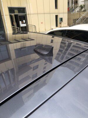 适用于赛力斯问界M5冰晶灰谧海蓝松霜绿汽车烤漆鲨鱼鳍装饰天线顶