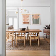 现代简约实木会议桌原木色培训洽谈桌椅组合办公室大型多人长条桌