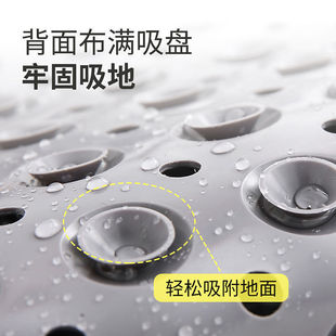防滑卫生间冲凉淋浴房脚垫浴室防滑垫硅胶垫地垫孕妇防摔洗澡老人