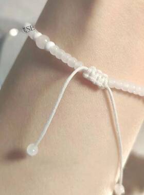 白月光~白贝星星串珠手绳仙气小众高颜值手链夏日小清新手链手饰