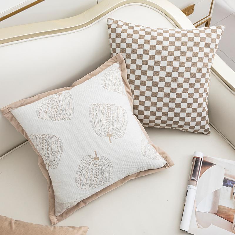 法式简约提花抱枕客厅沙发靠垫小清新田园靠枕卧室床头抱枕套