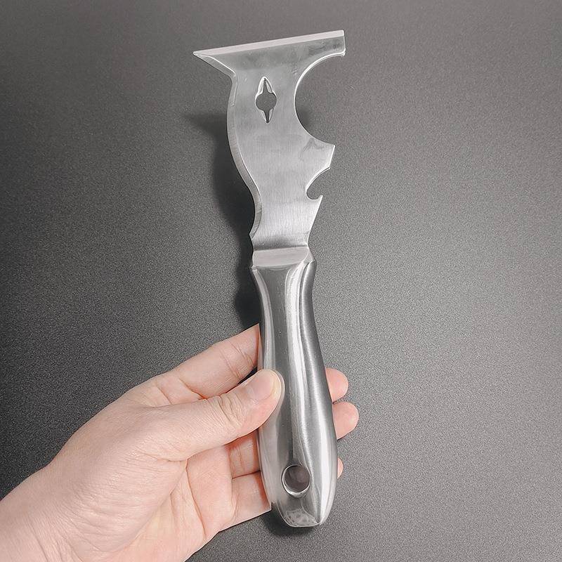 鹏工工厂多功能一体不锈钢油灰刀腻子工具铲刀清洁硅藻泥装修