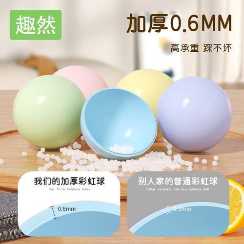 海洋球婴儿可啃咬无毒无味大号加厚儿童彩色球宝宝洗澡玩具波波球