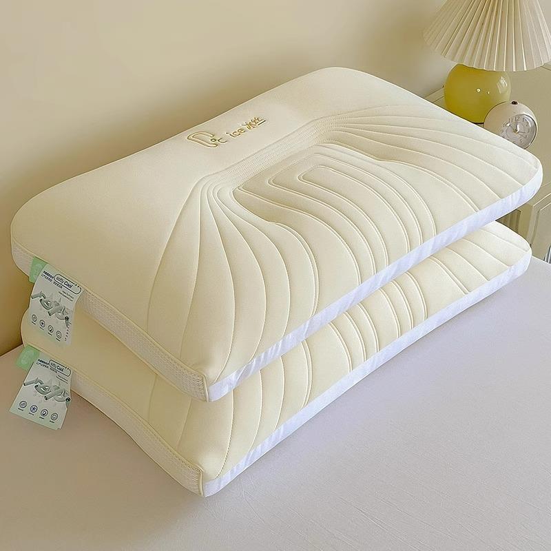 超柔凉感冰丝枕头枕芯家用成人护颈椎枕头夏季一对装学生宿舍枕芯