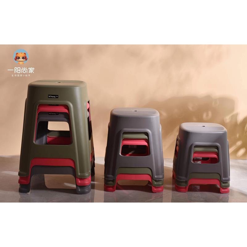 8V2只装塑料凳餐桌椅子加厚家用简约成人结实高胶凳叠放塑料椅现