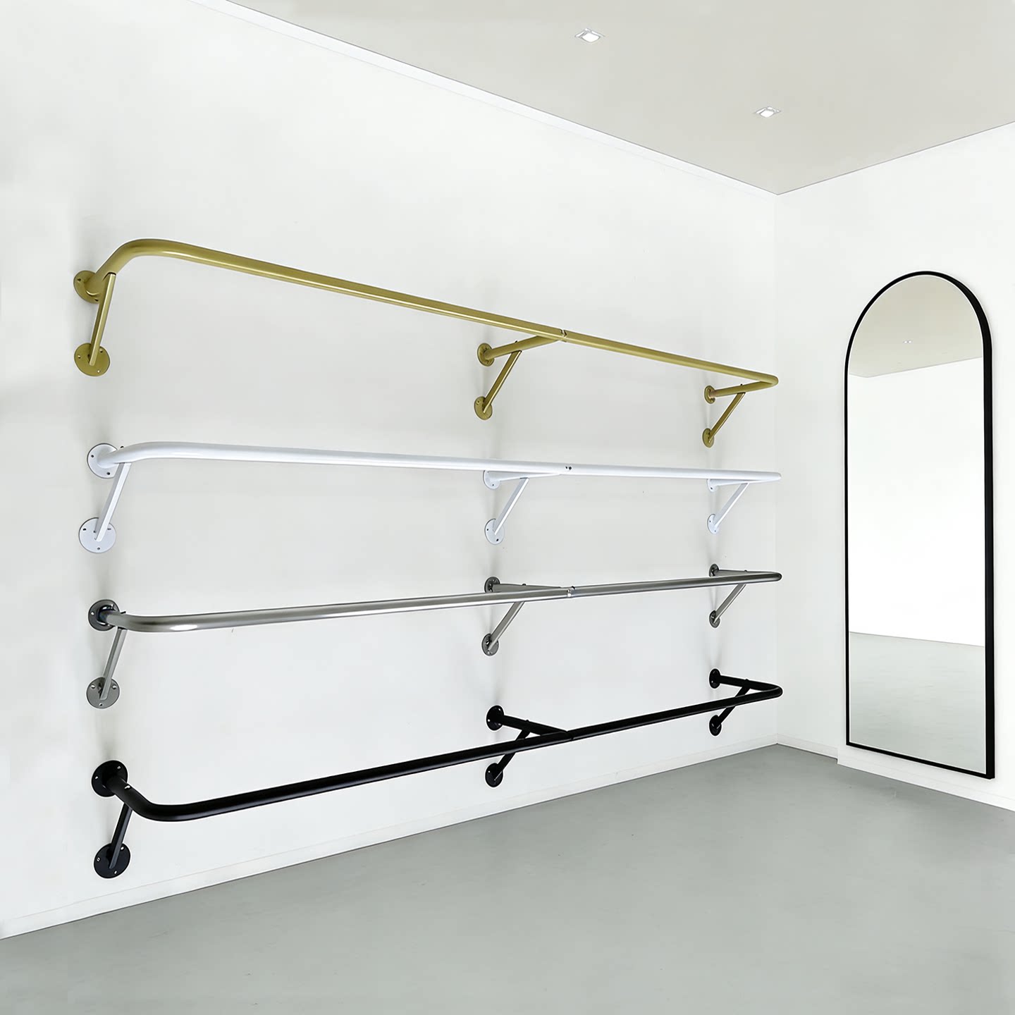 加厚服装店上墙侧挂架简约壁挂式衣架女装店童装店专用墙上展示架