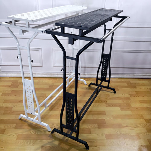 服装展示架落地式中岛架双杠侧挂