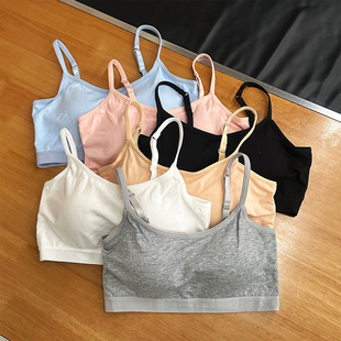 新品 3.28 95%纯棉固定不跑杯不变形贝壳胸垫吊带背心 zopiclone