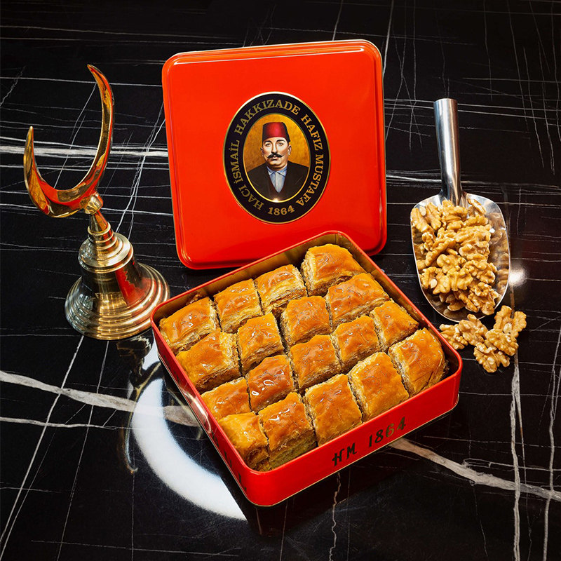 代购Hafiz mustafa 1864土耳其巴克拉瓦果仁蜜饼核桃夹心高档零食