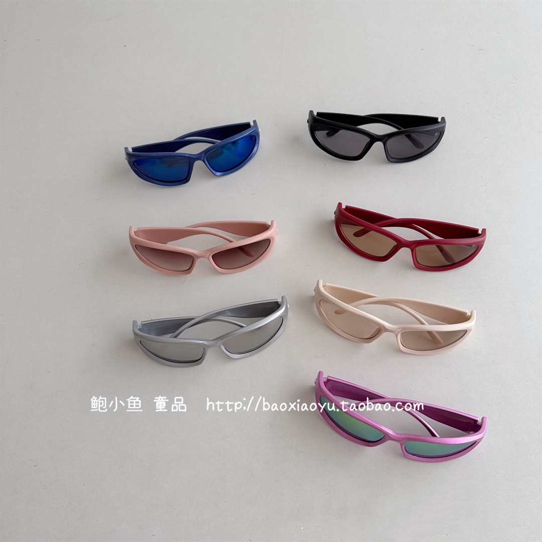 儿童时尚街拍炫彩太阳墨镜眼镜
