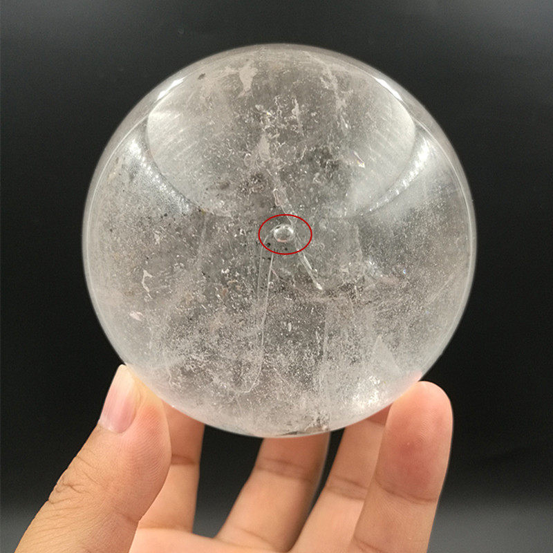 新品包邮 9厘米天然水胆绿流砂水晶球摆件收藏礼品 一物一图
