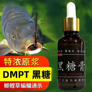 黑糖小药一瓶搞定鲫鱼dmpt诱鱼剂鲤鱼野钓饵料钓鱼窝料果酸鱼饵