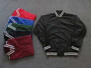 外贸日单情侣款 运动外套休闲上衣单层棒球服立领7054 春秋薄款