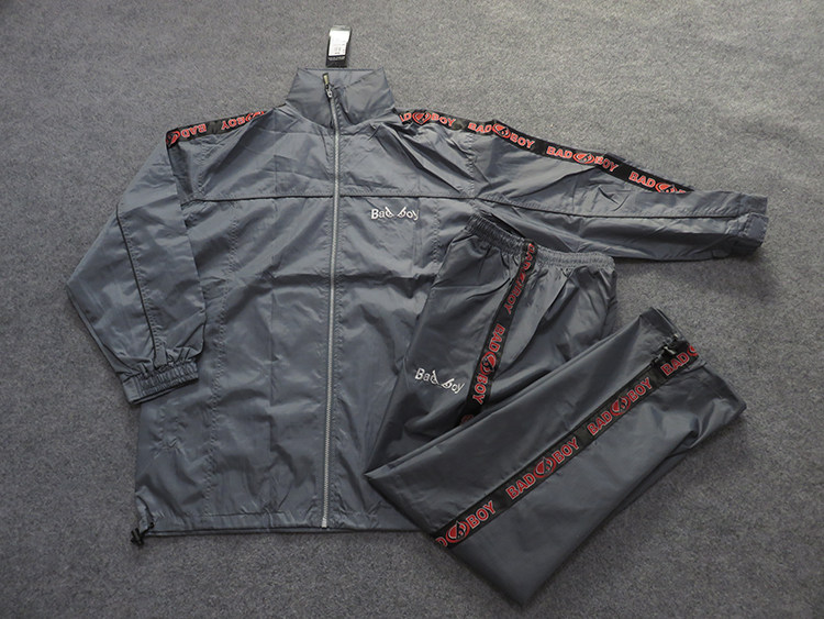 FOREIGN TRADE HIP-HOP HIP-HOP THIN JACKET INNER NET SPORTSWEAR SPORTS SUIT LONG-SLEEVED TROUSERS LOOSE 1552