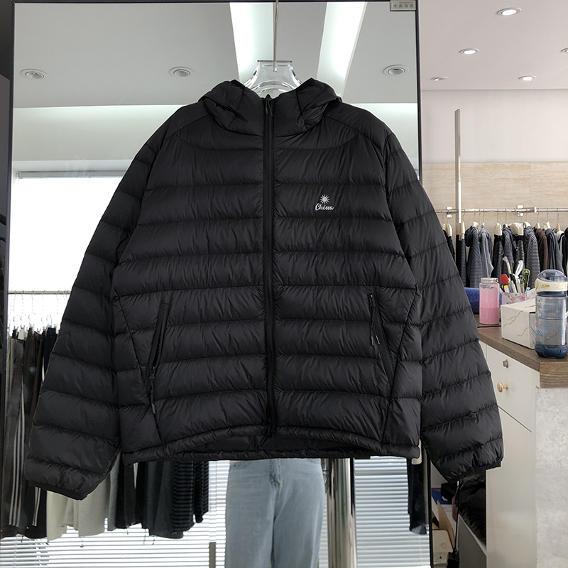韩版休闲时尚90白鸭绒羽绒服女