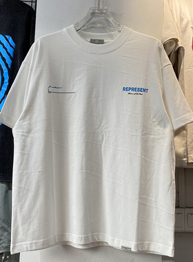 美式高街潮牌小字母印花宽松百搭短袖情侣休闲夏季圆领tee基础T恤