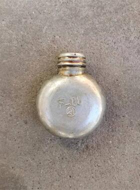 正品库存铣铁圆油壶润滑工具壶复古军迷收藏密封便携擦拭不变形壶