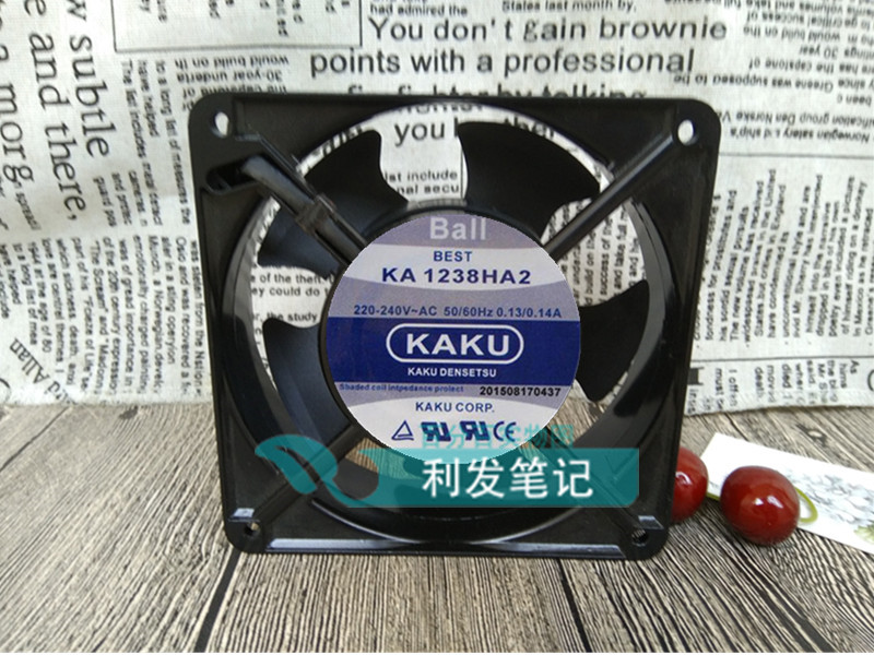 全新原装 KAKU卡固 KA1238HA2 12038 220V电柜耐高温滚珠散热风扇
