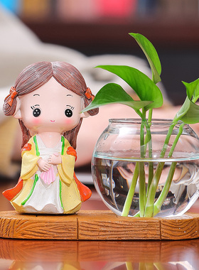 极速创意中式四大美女家居摆饰电视酒柜I客厅轻奢现代办公室桌面