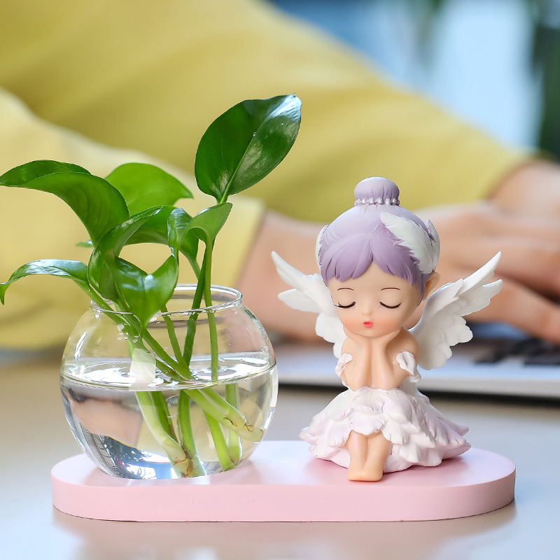 蕊杰插花花器客厅芭蕾女孩水培