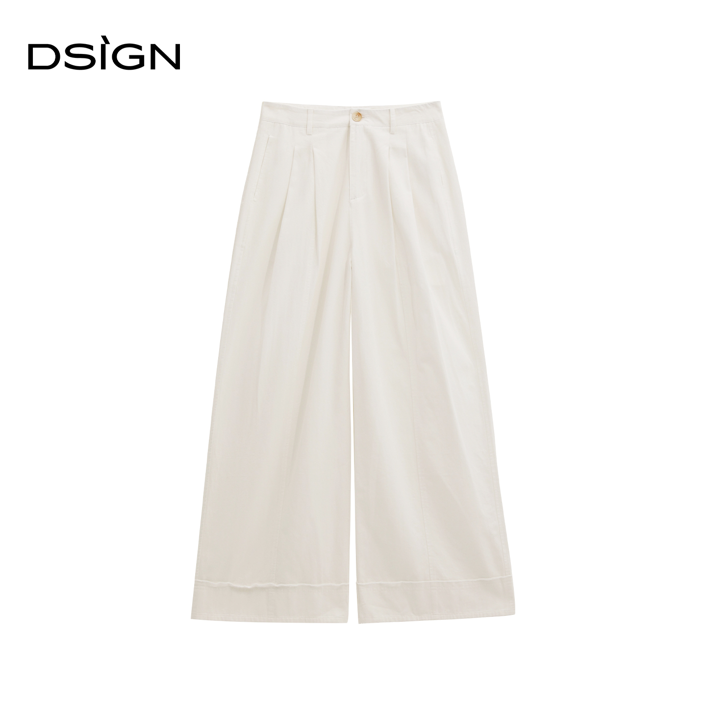 D.SIGN时尚高腰直筒休闲裤