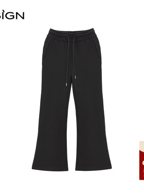 商场同款D.SIGN复古百搭微喇休闲裤女年秋季宽松显瘦长裤