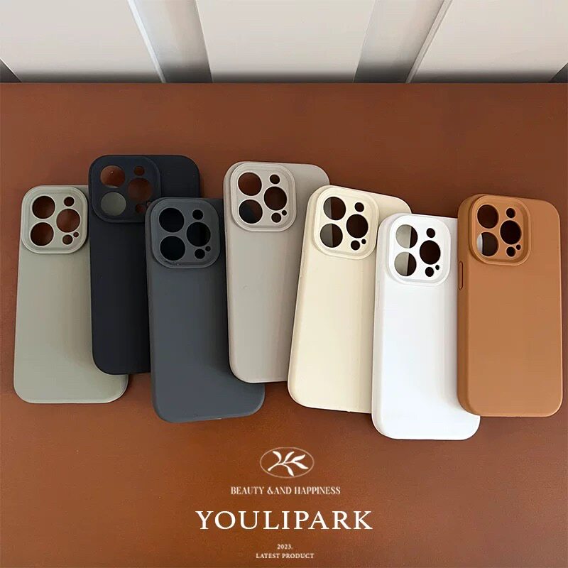 全包镜头真液态硅胶手机壳适用17air苹果16promax软糯iPhone15plus防摔耐脏14肤感13男女款12简约11耐黄碳灰