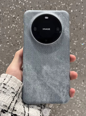 简约复古做旧牛仔布纹适用200荣耀300pro磨砂防滑X60半包magi6pro大孔手机壳ins风magic7pro个性x50gt情侣款