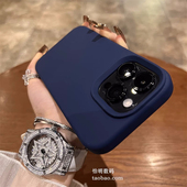 K70至尊K90海军蓝液态硅胶17适用15小米12Sultra手机壳14 13红米K80 k60防摔mix4肤感civi4pro红米note15耐脏