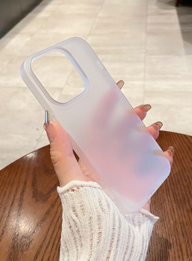 冰雾软壳高级磨砂白雾面硅胶适用17小米14/15手机壳13pro新11pro直边Civi2红米K70/60/50薄note11/12/15pro+