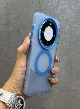 糖果色撞色磁吸MagSafe适用小米15手机壳14磨砂14Ultra半透明civi4pro红米Turbo3天蓝色K70无线充电Note14/13