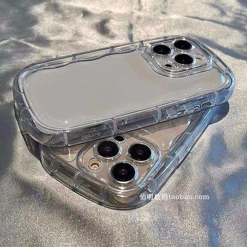 适用苹果15手机壳软胶气垫防摔