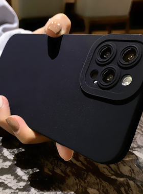 经典14纯黑色X8s适用oppofindx3/X7/X6pro手机壳reno11/9/8高级7se液态12硅胶5小众4se女k10/k9s直边全包防摔