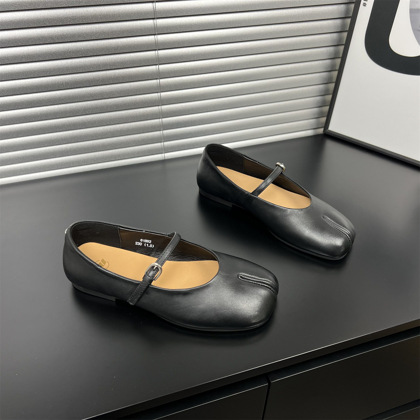 羊皮平底玛丽珍鞋女2026春季新款一字扣浅口分趾舒适百搭芭蕾舞鞋,女鞋,玛丽珍鞋,淘宝优惠券,粉丝福利购,淘宝优惠卷