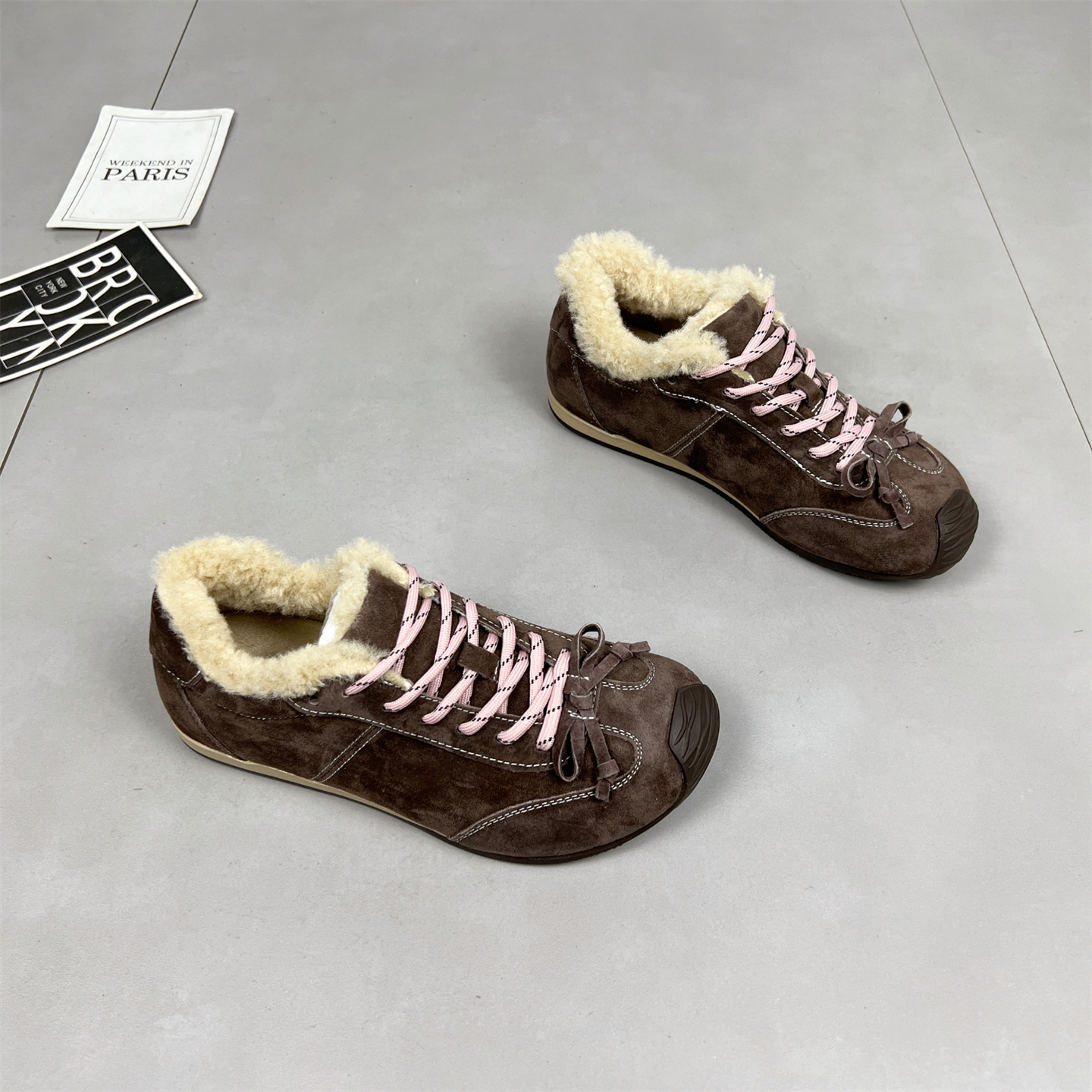 可卡依加绒德训鞋女2025冬季