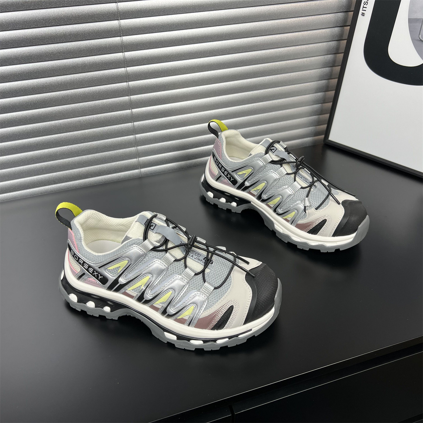 真皮户外登山运动鞋女2026春季新款韩版百搭轻便休闲运动老爹鞋