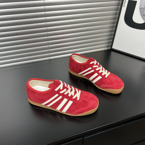 头层牛皮软底拼色女德训鞋