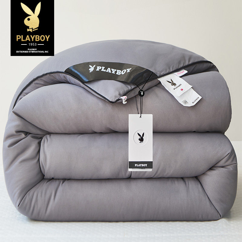 花花公子大豆纤维被子冬被棉被芯加厚保暖冬天春秋被单人四季通用