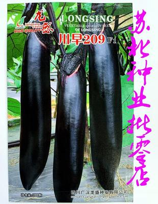 川早209茄子种子籽早熟丰产抗病耐运农家大田春秋播蔬菜种籽