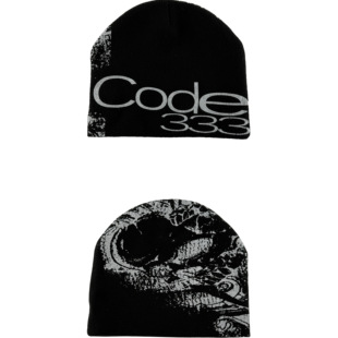 CODE333黑白双色骷髅印花冷帽 3MAN0N PCCVISION